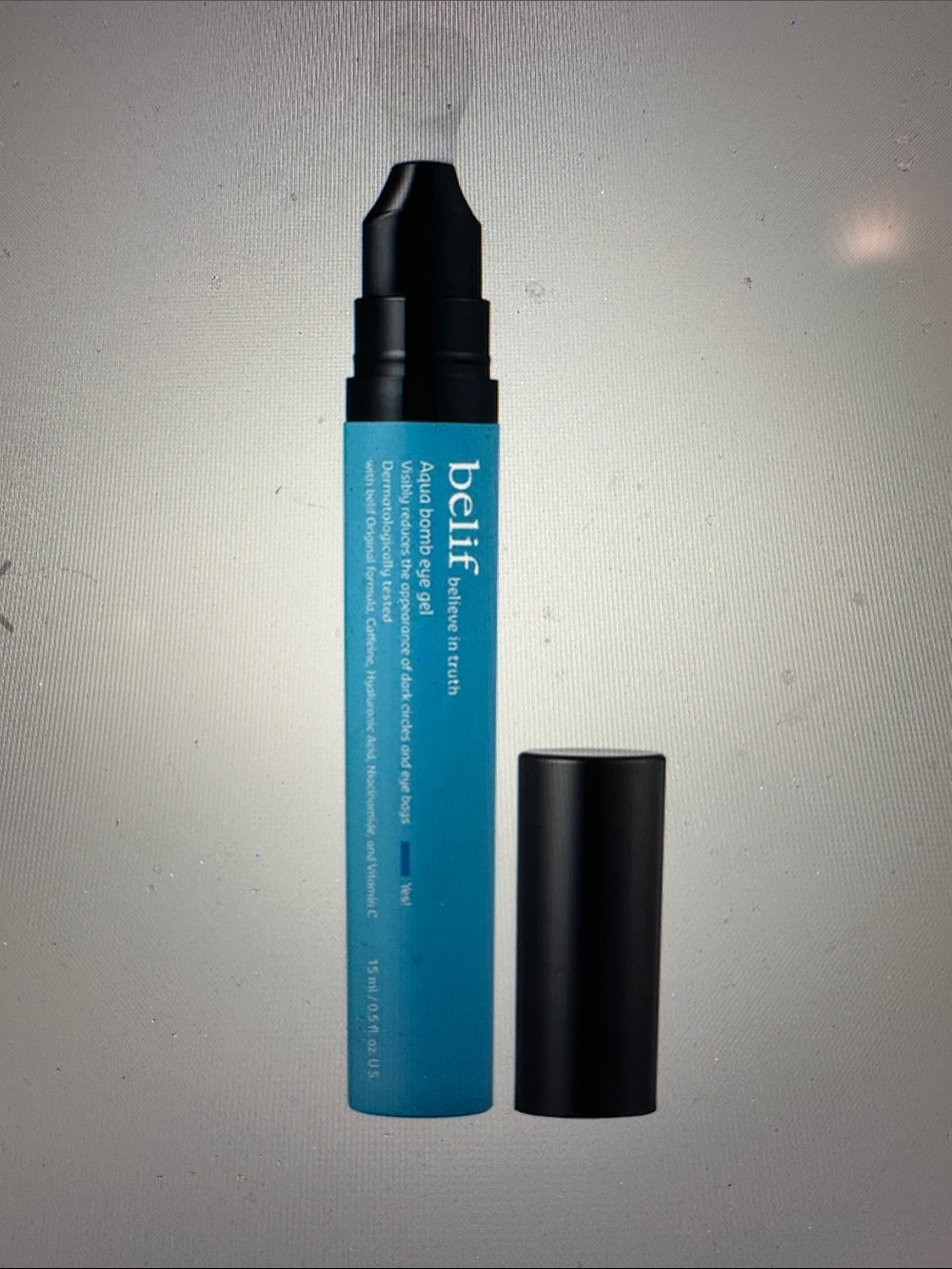 Aqua Bomb by belief NWT- Hydrating Depuffing Eye Gel Treatment with Caffeine